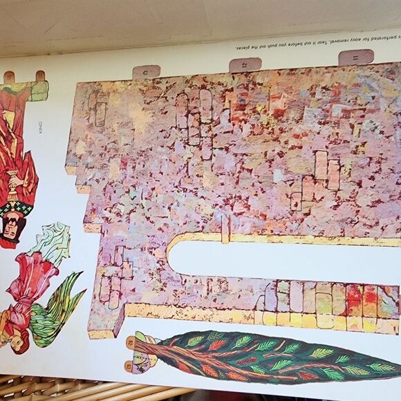 Vintage 1963 Whitman Publishing Co. Manger Scene Punch Out - Picture 10 of 11